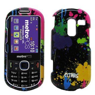 Colorful Paint Splatter Hard Case Cover for Samsung Messager III 3 SCH R570 Cell Phones & Accessories