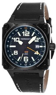 Torgoen Swiss Men's T26101 T26 GMT Black Ion Plated Aviation Watch at  Men's Watch store.