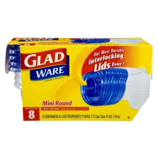 GladWare Mini Round Containers 8 ct