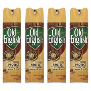 OLD ENGLISH Aerosol   ALMOND,  12.5 Ounces,  4 Pack