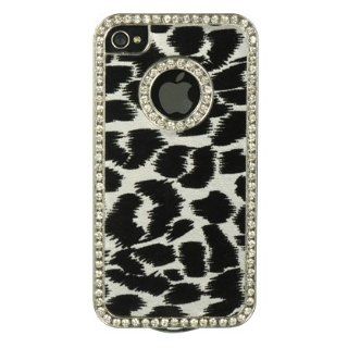 Dream Wireless Chrome Case for iPhone 4/4S   Retail Packaging   Silver Leopard Velvet Rear Case Only Cell Phones & Accessories