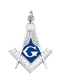 Sterling Silver Masonic Pendant Jewelry