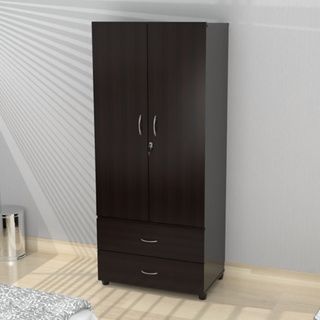 Inval Espresso wenge Functional Armoire Inval America LLC Armoires