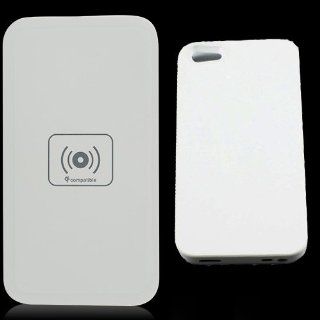 New White Qi Wireless Charger Plate Pad+ Receiver Case Cover for iPhone 5 5G Cell Phones & Accessories