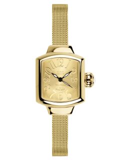 Womens Gold Square Watch by GlamRock