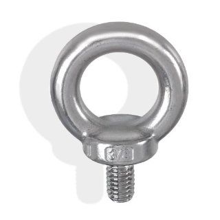 Stainless Steel DIN 580 Machinery Shoulder Lifting Eye Bolt M8 280 Lbs WLL 316 SS