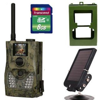 ScoutGuard 8G SG580M 8M GPRS MMS Hunting Trail Camera Plus 6V Solar Battery Metal Box  Hunting Game Cameras  Sports & Outdoors