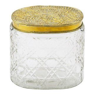 Shop Lisbeth Dahl Clear Glass Box with Patterned Brass Lid at the  Home Dcor Store. Find the latest styles with the lowest prices from Lisbeth Dahl