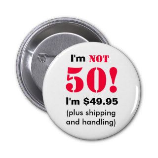 50 years old button