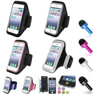 XMAS SALE Hot new 2014 model Color Running Sports Gym Armband Case+Cap Pen+Privacy SP+Sticker For iPhone 5 5SCHOOSE COLOR Cell Phones & Accessories