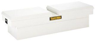 Lund/Tradesman 86150 70 Inch 16 Gauge Steel Gull Wing Cross Bed Truck Tool Box, White Automotive