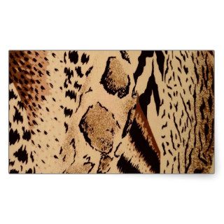 Safari animal fabric print sticker