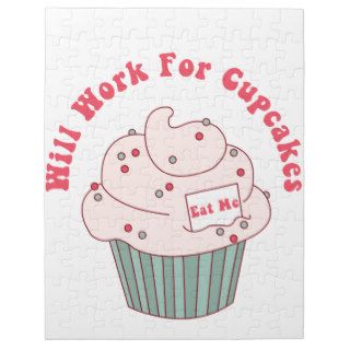 Will Work for Cupcakes Jigsaw Puzzle