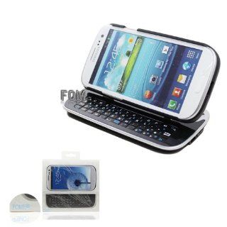 FOM Wireless Bluetooth 3.0 Slide out Detachable Backlight Keyboard Case for Samung Galaxy S3 i9300  Black Cell Phones & Accessories