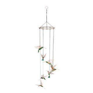 Hummingbird Mosaic Mobile Chime  Wind Noisemakers  Sports & Outdoors