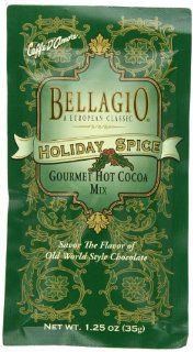 Bellagio Holiday Spice Cocoa, 1.25 Ounce Packets (Pack of 25)  Hot Cocoa Mixes  Grocery & Gourmet Food