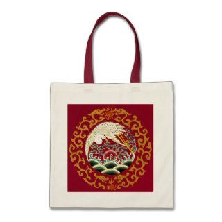 Chinese Stork & Dragon Tote Bag