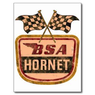 BSA Hornet   Distressed image Post Cards