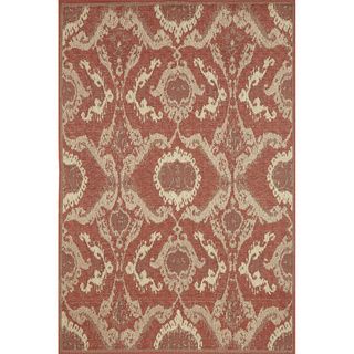 Transocean Ethnic Red Outdoor Rug (710 X 910) Natural Size 8 x 10