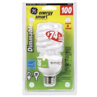 Ge Lighting 89624 "Energy Smart" Dimmable Spiral Fluorescent Bulb 26W   Soft White   Compact Fluorescent Bulbs  