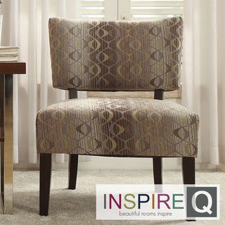 Inspire Q Draper Oval Chain Accent Chair