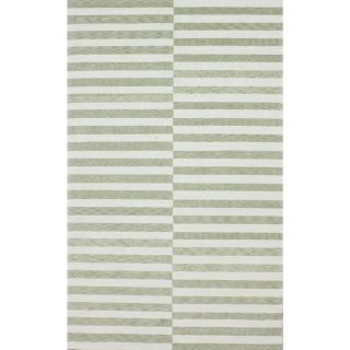 Nuloom Handmade Modern Lines Light Grey Cotton Rug (5 X 8)