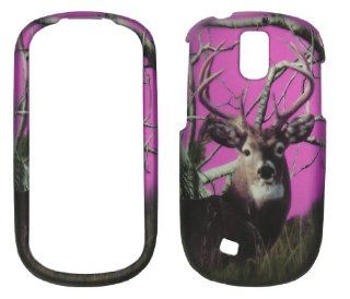 2D Pink CamoDeer Realtree Samsung Gravity Smart T589 T Mobile Case Cover Phone Snap on Cover Case Faceplates Cell Phones & Accessories