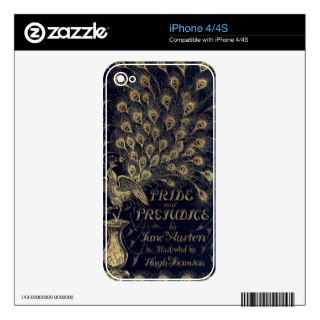 Antique Pride and Prejudice Peacock Edition Cover Skins For iPhone 4S