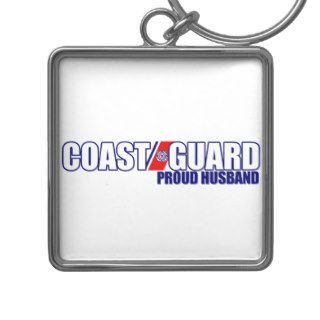 Proud Coast Guard Husband Keychain