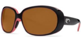 Costa Del Mar   Hammock   Black/Coral Frame 580 Amber Poly Polarized Lenses Clothing
