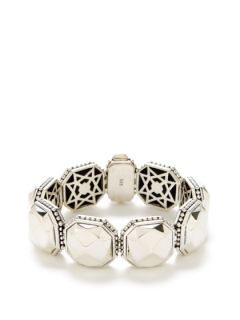 Silver Rocks Faceted Octagon Link Bracelet by Lagos
