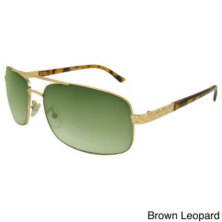 Epic Eyewear Pearwood Rectangle Fashion Sunglasses