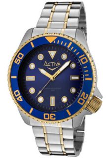 Activa SF278 002  Watches,Mens Blue Dial Two Tone, Casual Activa Quartz Watches