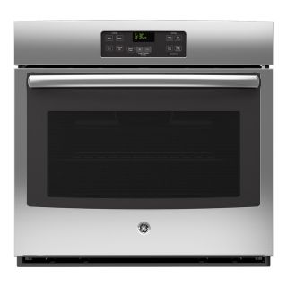 GE with Steam Single Electric Wall Oven (Stainless Steel) (Common 30 in; Actual 29.75 in)
