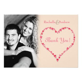 Thank You Wedding Gift Guest Photo Cards Personalized Announcements