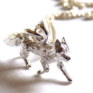 silver fox necklace by joy everley
