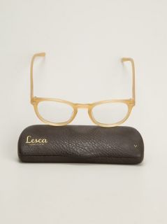 Lesca Circle Frame Glasses