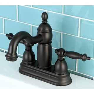 Double Handle Oil Rubbed Bronze Bathroom Faucet