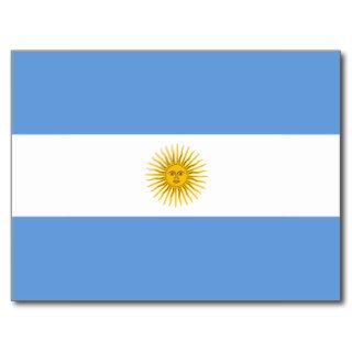 Argentina Flag Postcard