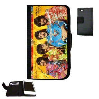 Beatles Fabric iPhone 4 Wallet Case Great unique Gift Idea Cell Phones & Accessories