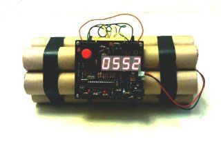 Novelty Defusable Bomb Alarm Clock / Bomb like Alarm Clock   Travel Alarm Clocks