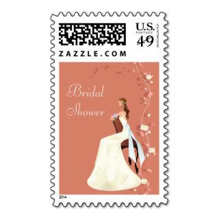 Bride Waiting for the Big Day Bridal Shower Postage