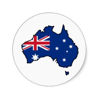 Cool Australia Round Sticker