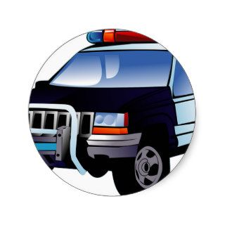Police Office Design Car Digital Art Destiny Stickers