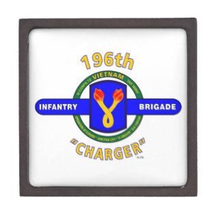 196TH INFANTRY BRIGADE "CHARGER" VIETNAM PREMIUM JEWELRY BOX