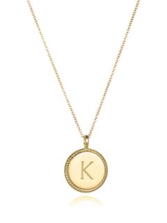"K" Initial Pendant Necklace by Amelia Rose Design