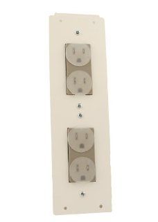 Leviton 47605 NDP AC Power Module (two duplex gray receptacles)   Electrical Outlet Boxes  