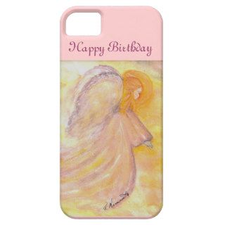Happy Birthday Pink Angel iPhone 5 Cases