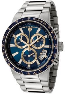 Swiss Legend 10057 33 BLB GA  Watches,Mens Endurance Chronograph Dark Blue Dial Stainless Steel, Chronograph Swiss Legend Quartz Watches