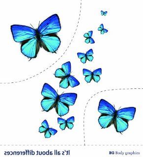 Bg Temporary Tattoo Inspire Series noctilucent Butterfly  Body Paint Makeup  Beauty